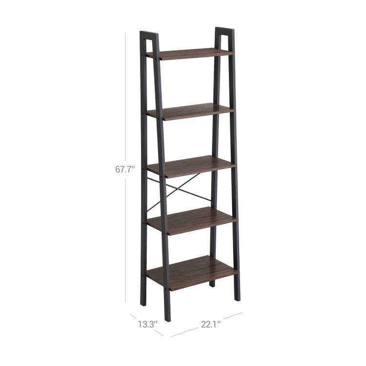 Industrial Shelf Storage Unit - Ladder Shelf | VASAGLE by SONGMICS