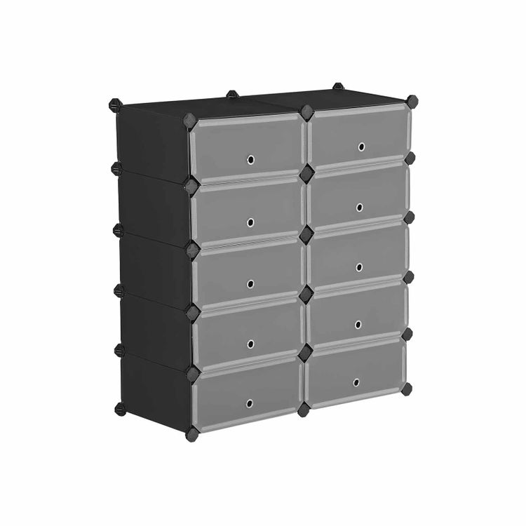 10-Tier Shoe Rack - Cube Organizer | SONGMICS