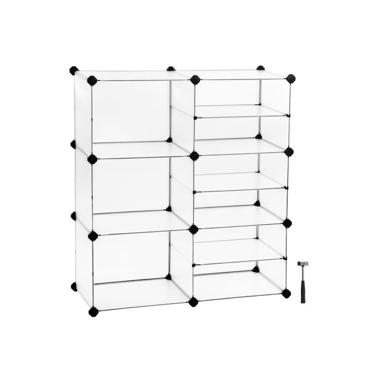 Interlocking Plastic Cubes Organizer - Cube Organizer | SONGMICS