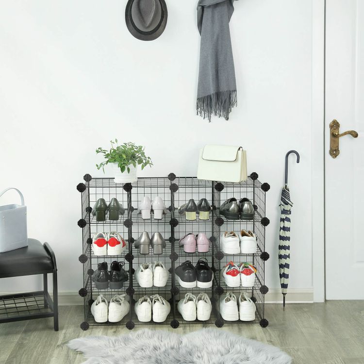 Modular Cube Shoe Organizer Cube Organizer SONGMICS