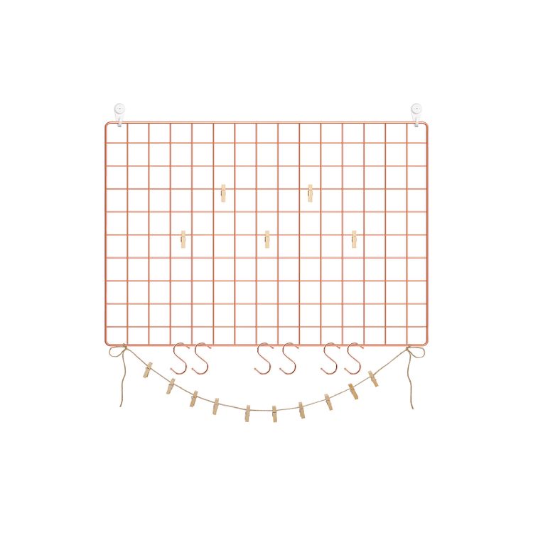 Rose Gold Wall Grid Panel