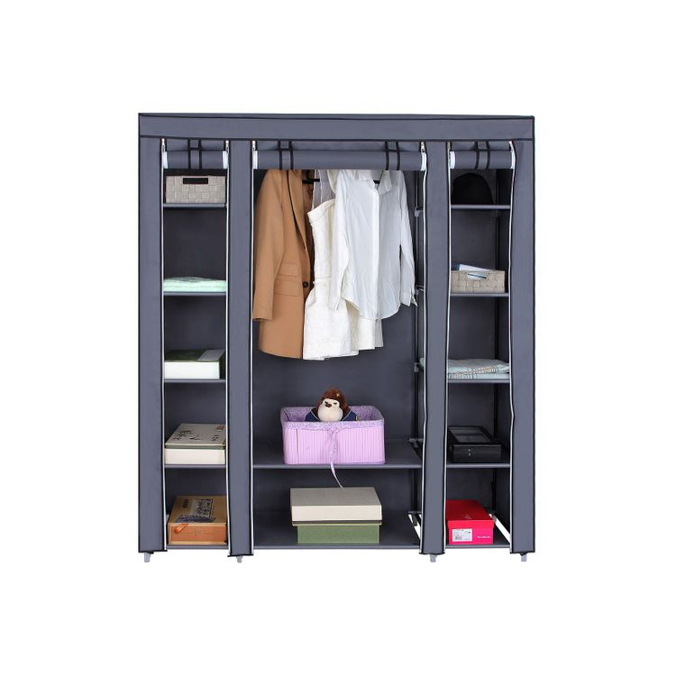 Gray Portable Closet with Cover | Home Storage | SONGMICS