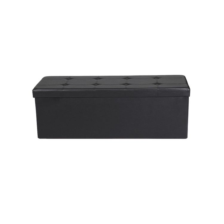 Black Folding Storage Ottoman Bench on Sale Home Storage SONGMICS