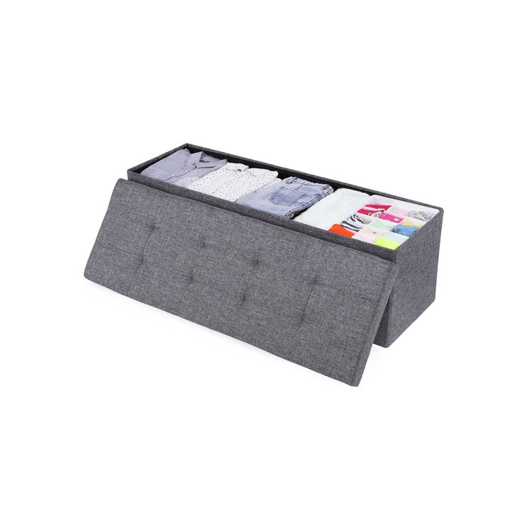 Grey Storage Ottoman Bench for Sale | Home Storage & Organization ...