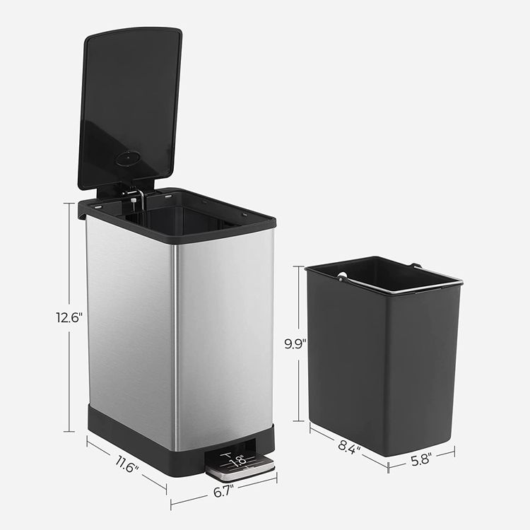 Bathroom Trash Garbage Can SONGMICS