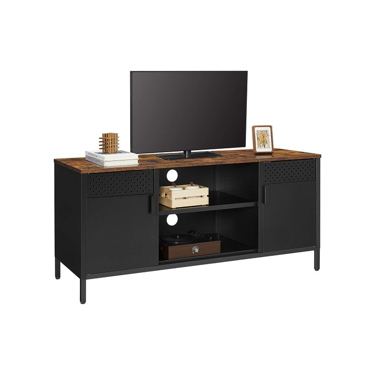 TV Console Entertainment Center with Doors Home Furniture SONGMICS