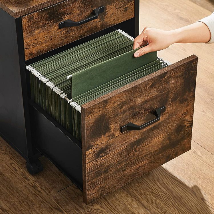 Industrial File with 2 Drawers Home Office VASAGLE by SONGMICS
