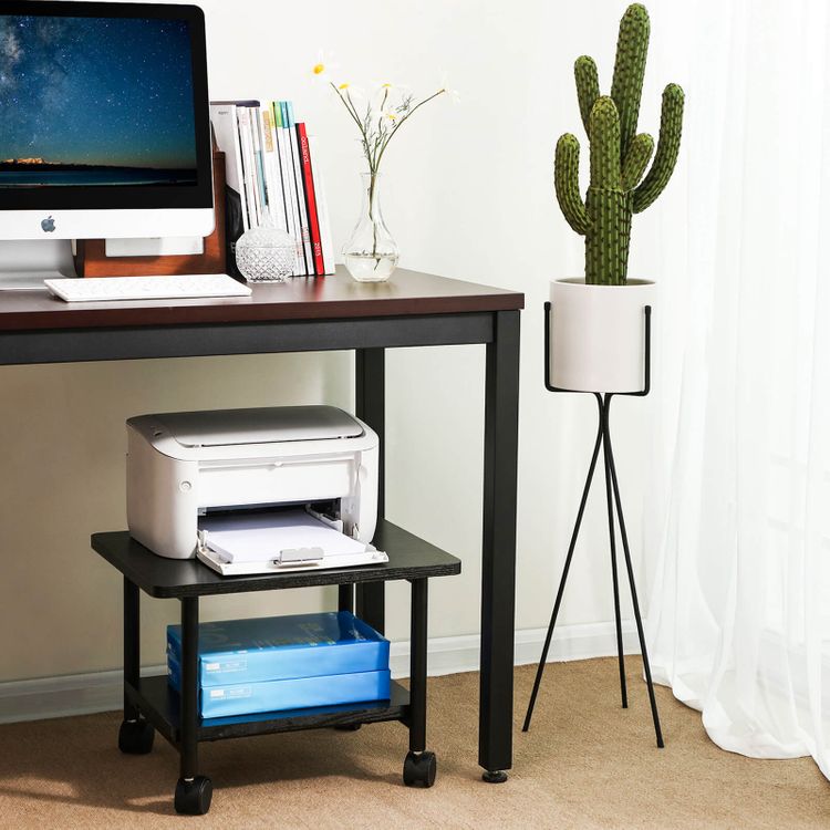 Black Under Desk Printer Stand for Sale Home Office Furniture SONGMICS
