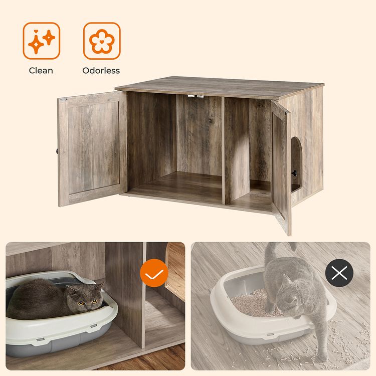 Cat Litter Box Enclosure FEANDREA