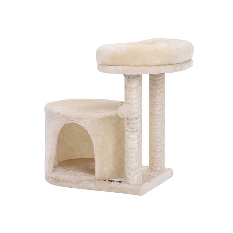 Cat Condo with Bed & Scratching Post FEANDREA Cat Tree