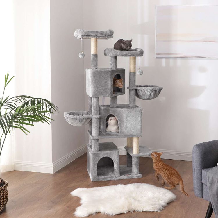 Cat Climbing Tree with Hammock FEANDREA Cat Tree