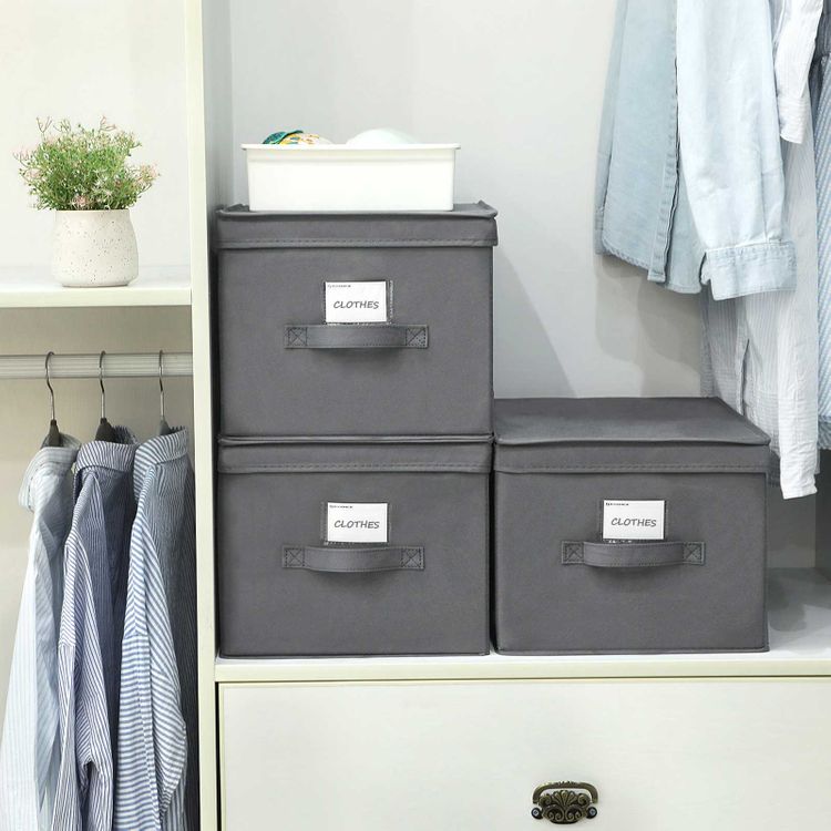 Large Grey Storage Bins