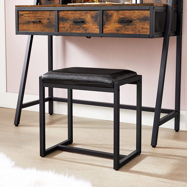 Industrial Makeup Table with LED Lights Home Furniture VASAGLE by
