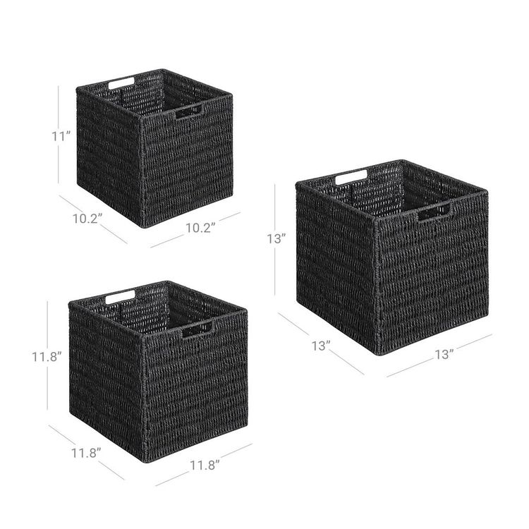 Wicker Style Storage Boxes