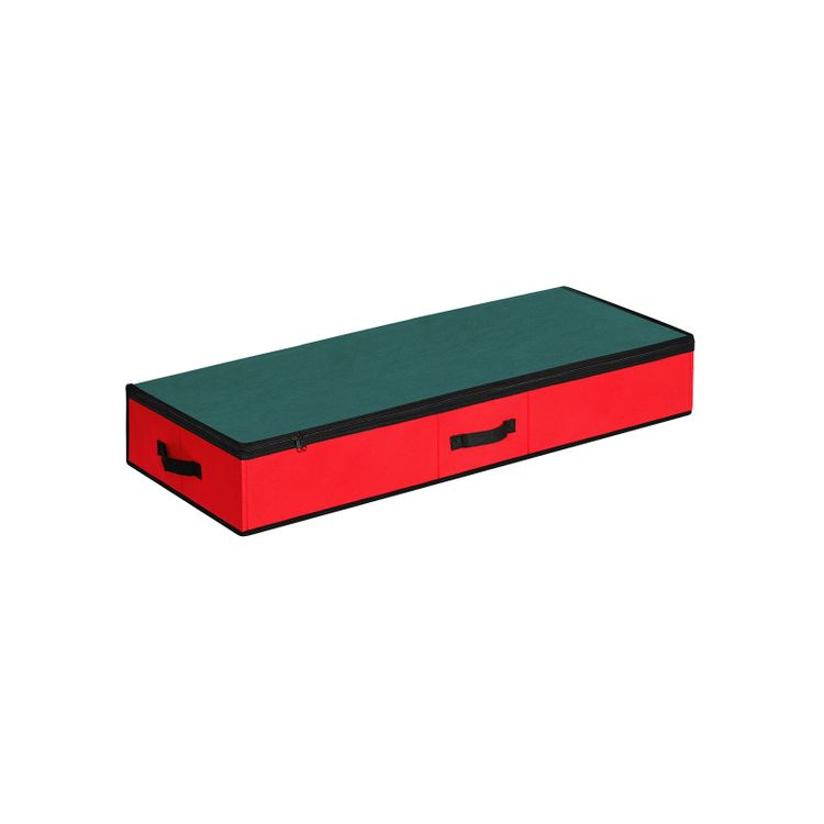 Green & Red Underbed Wrapping Paper Storage Bag