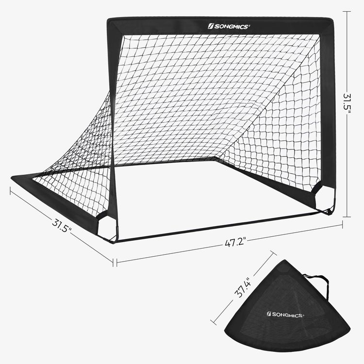 Set of 2 PopUp Soccer Goals SONGMICS