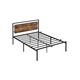 Full Size Metal Bed Frame with Headboard
