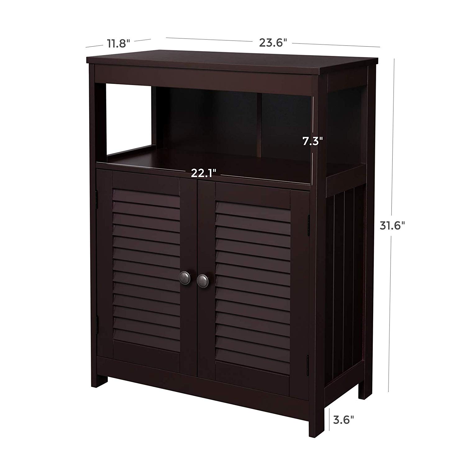 2 door shutter cabinet