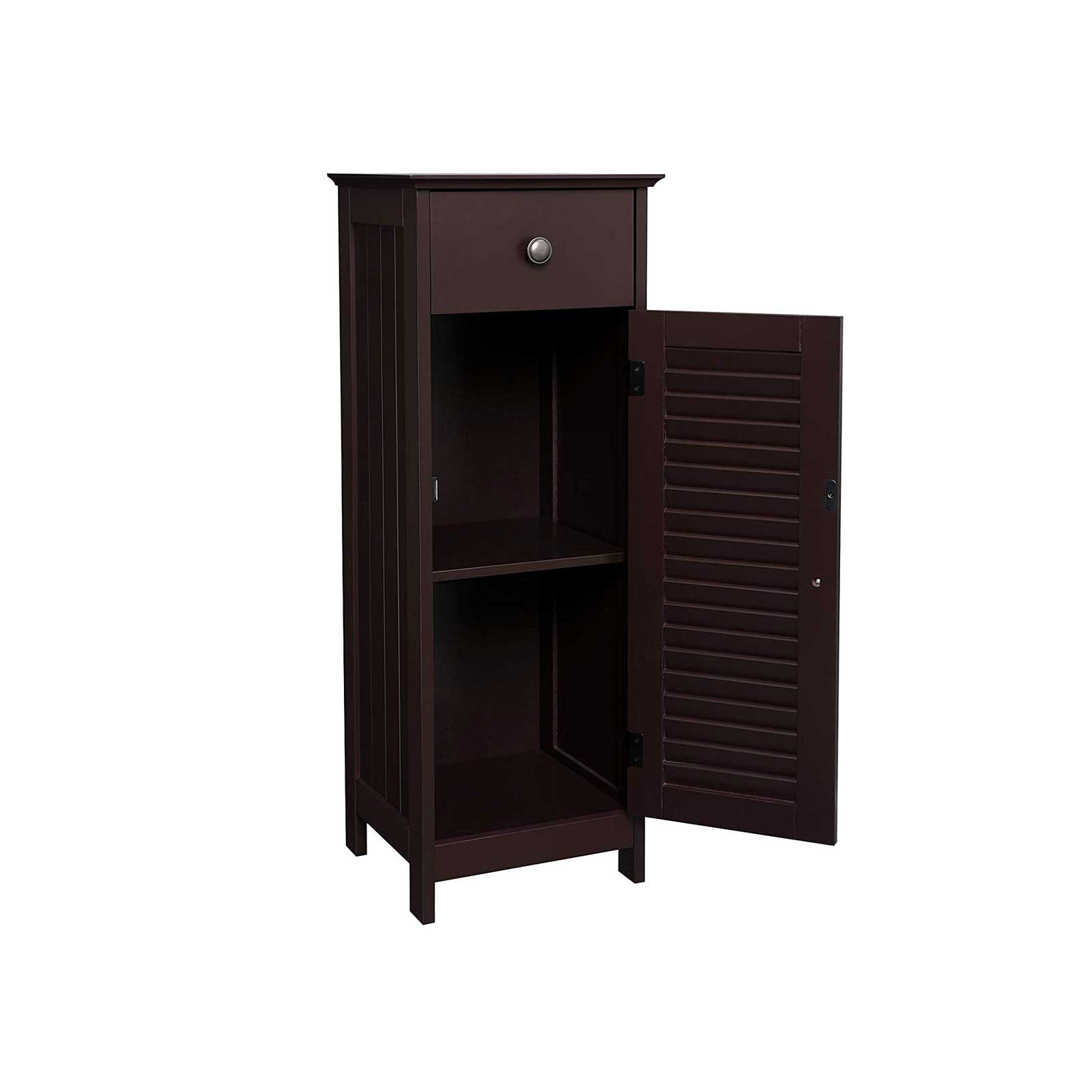 Brown Shutter Door Cabinet - Cabinet | VASAGLE by SONGMICS