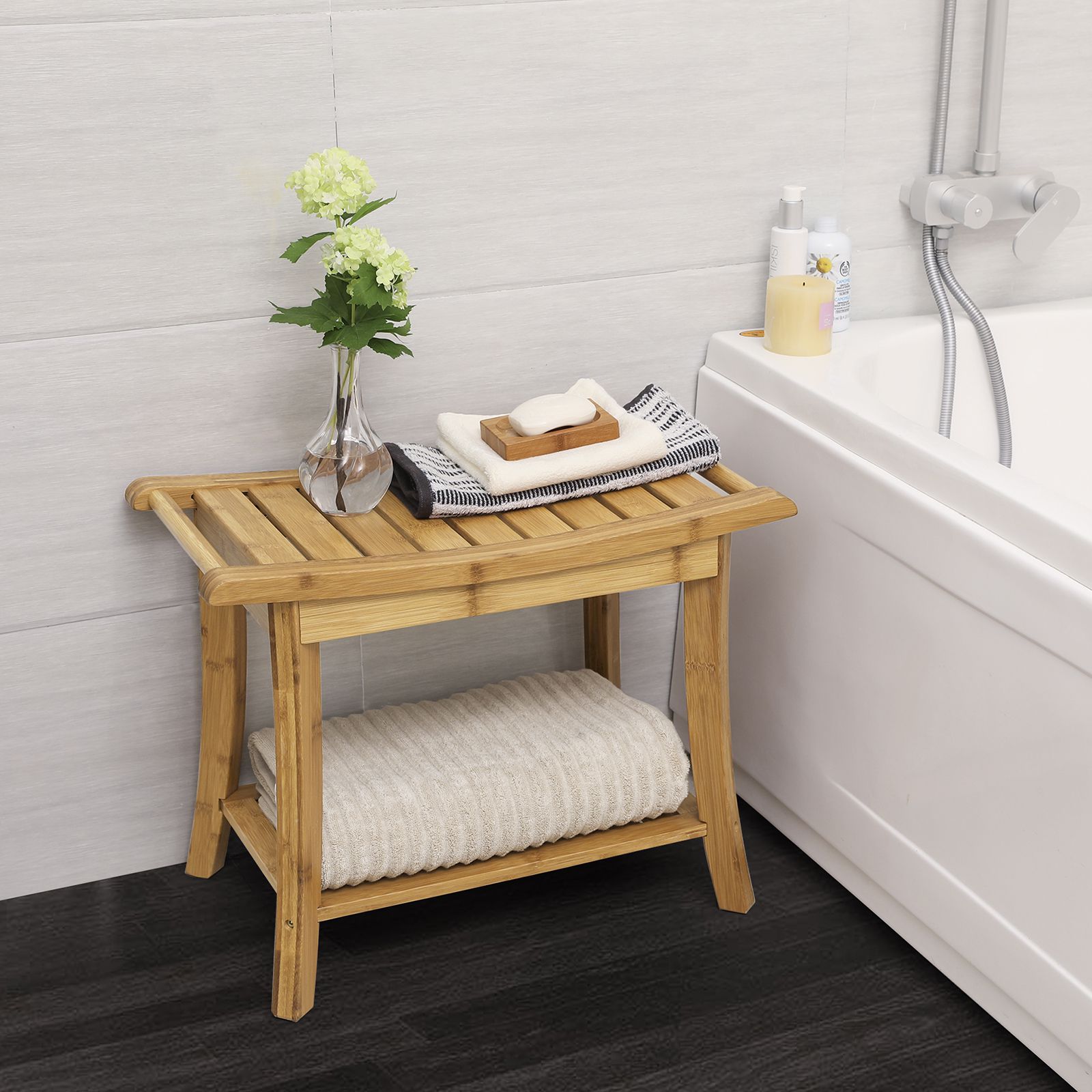 Can Bamboo Bench Go In Shower