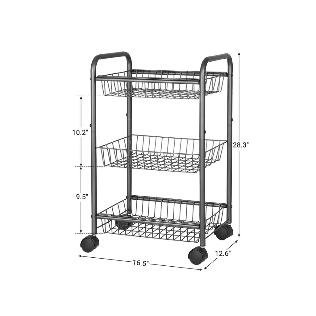 Lockable Kitchen Utility Trolley