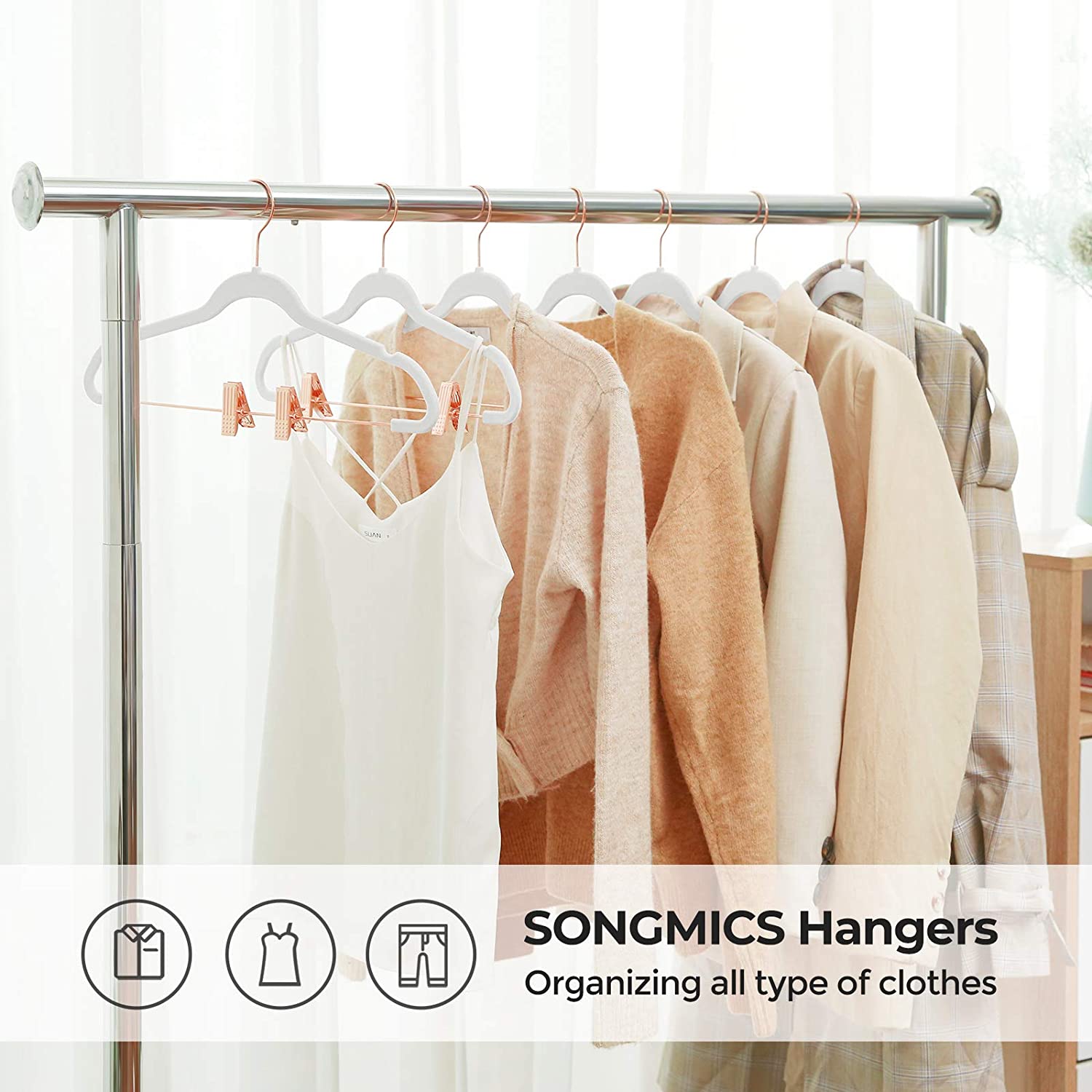 White 24Pack Coat Hangers for Sale Home Storage & Organization
