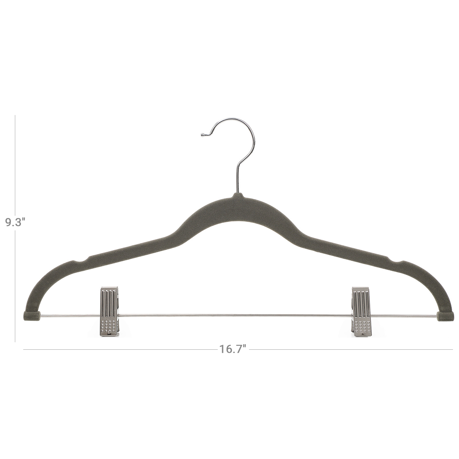 Gray Velvet Trousers Hangers - Trousers Hangers | SONGMICS