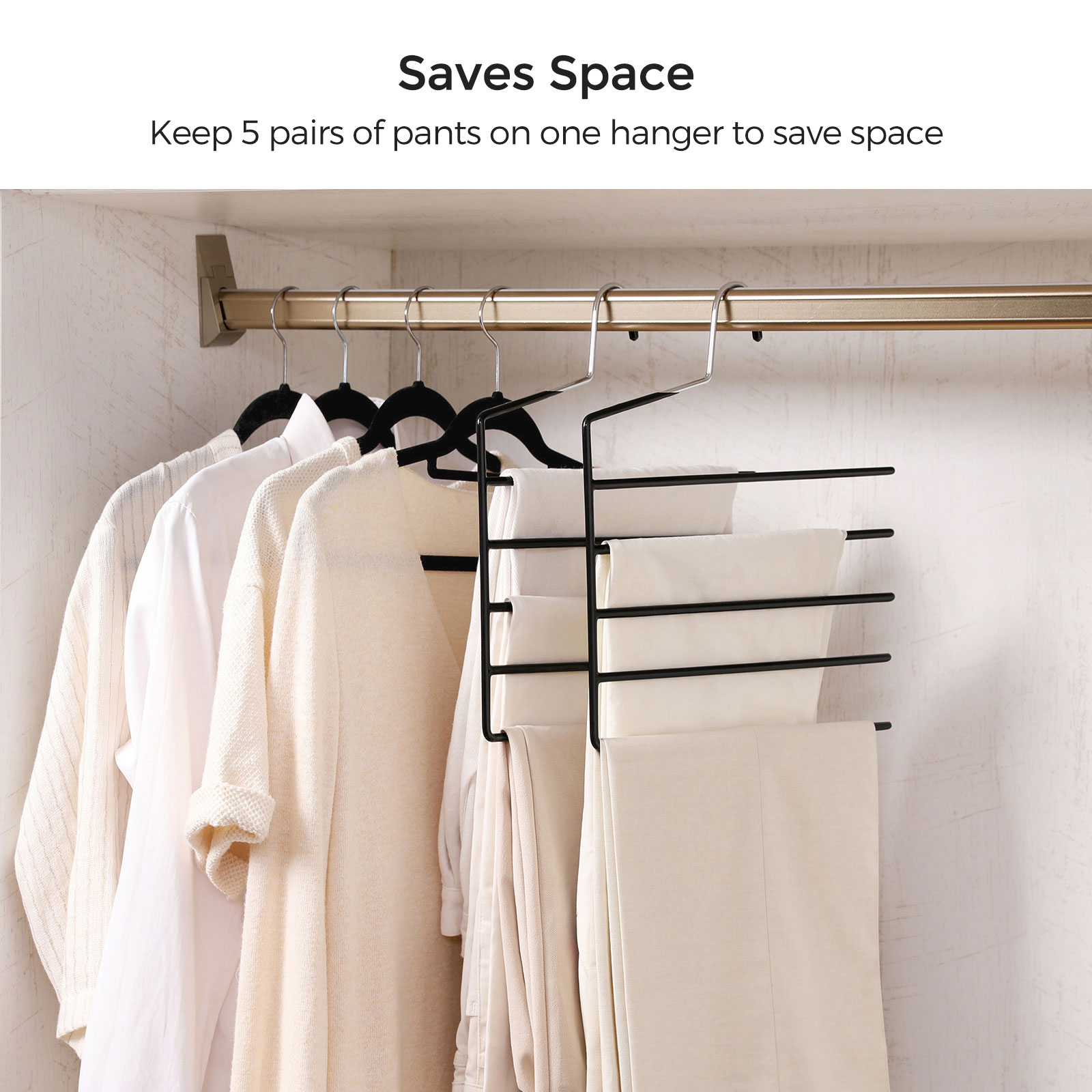 trouser hangers space saving