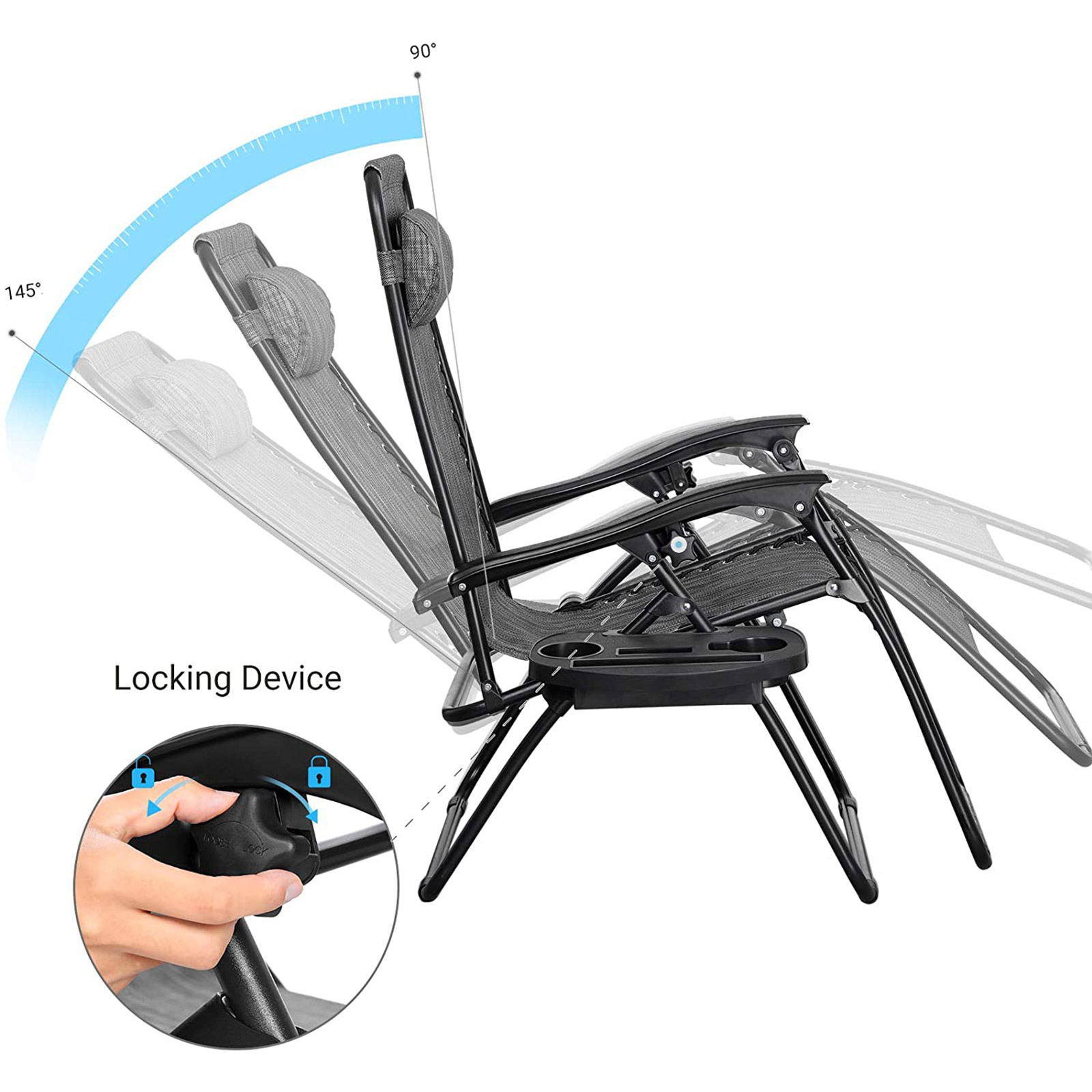 Patio Chaise Lounges Set