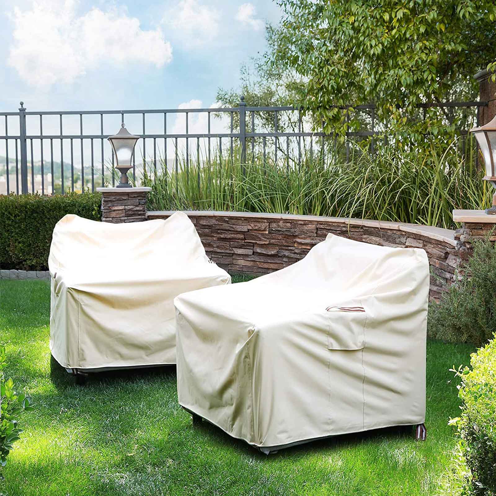 SONGMICS Patio Adirondack Chair Covers, Set of 2, Heavy Duty Patio