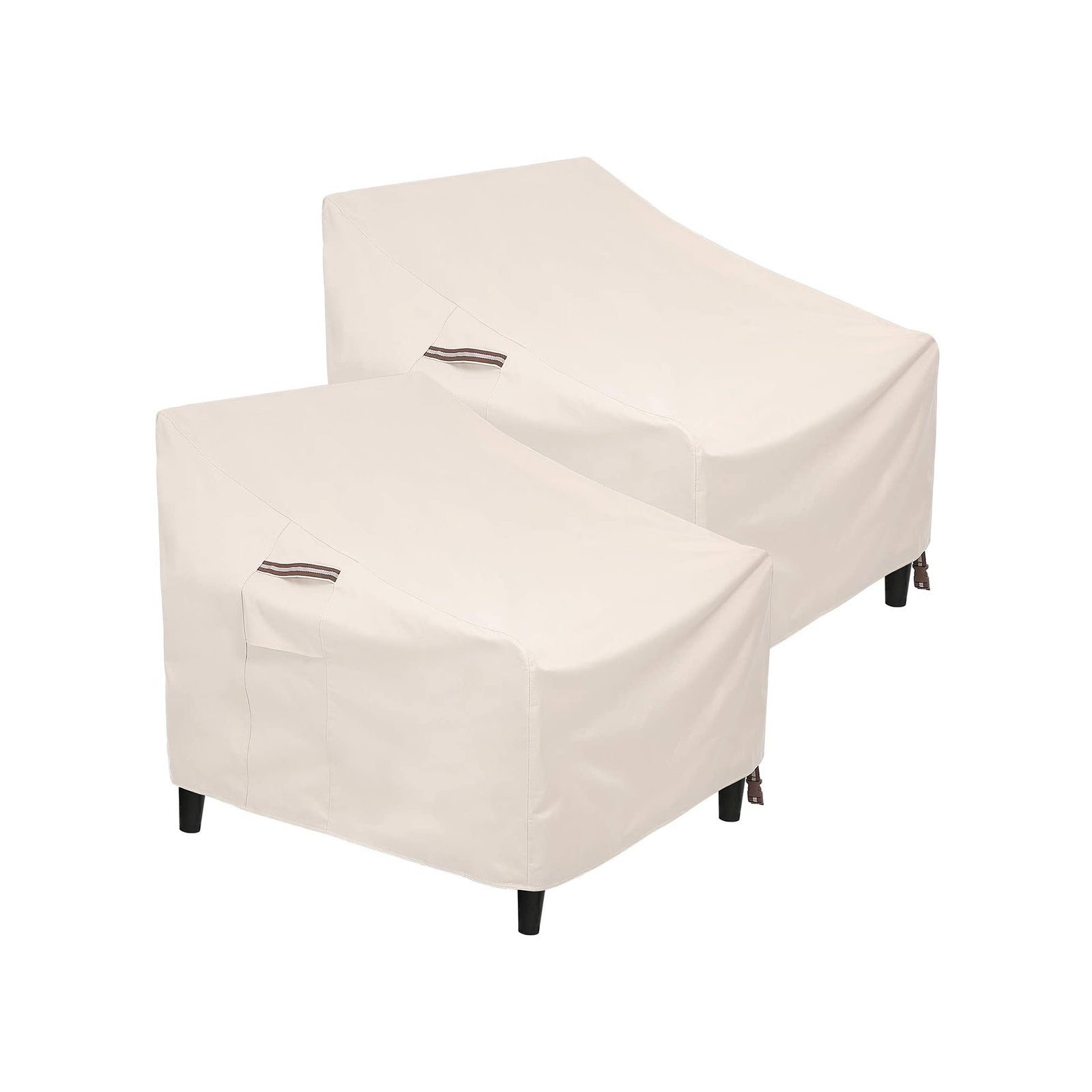 Patio Chair Covers 2 Pack 600D Waterproof and Heavy Duty Outdoor Furniture Covers Lounge Deep Seat Cover 