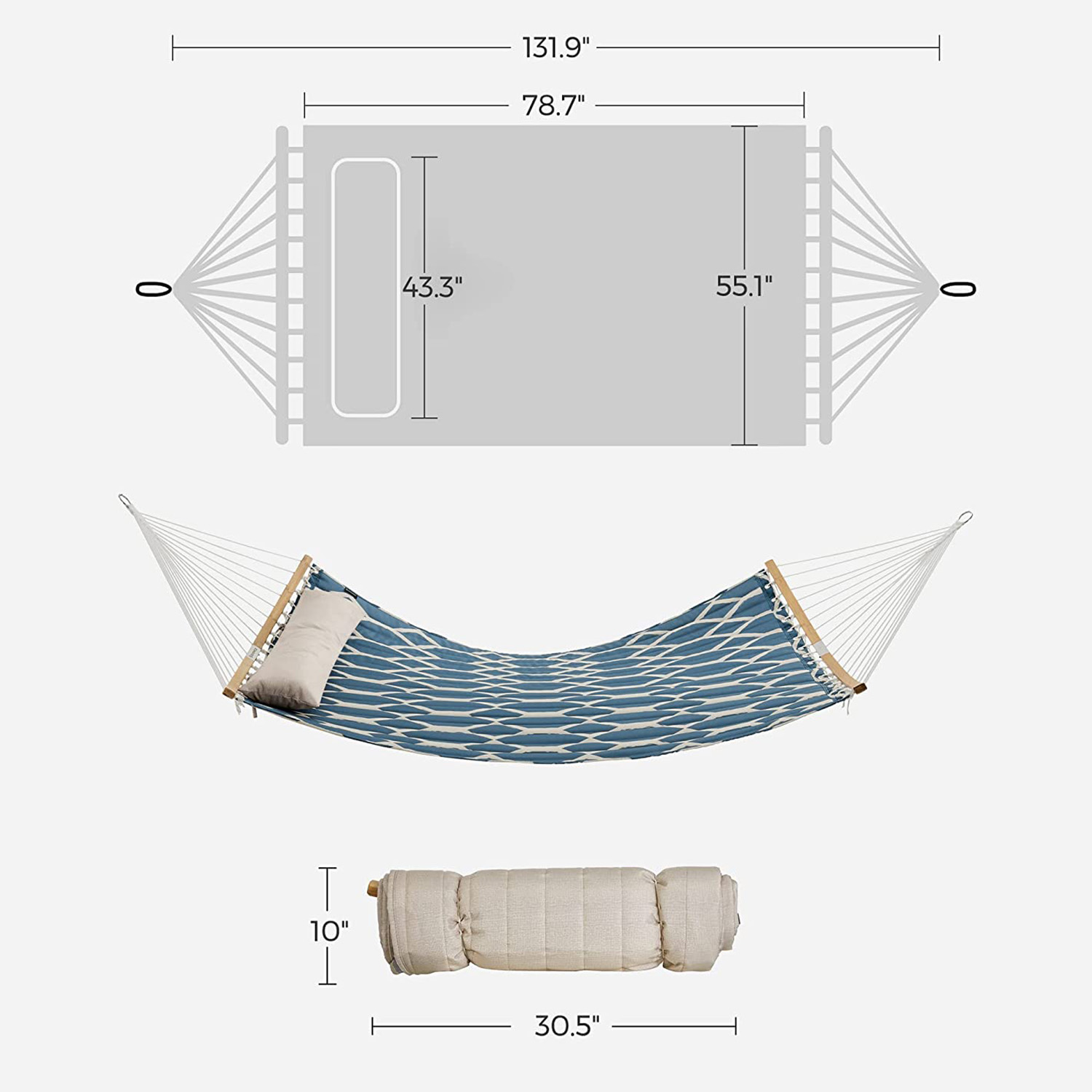 Large Hammock for Outdoor SONGMICS