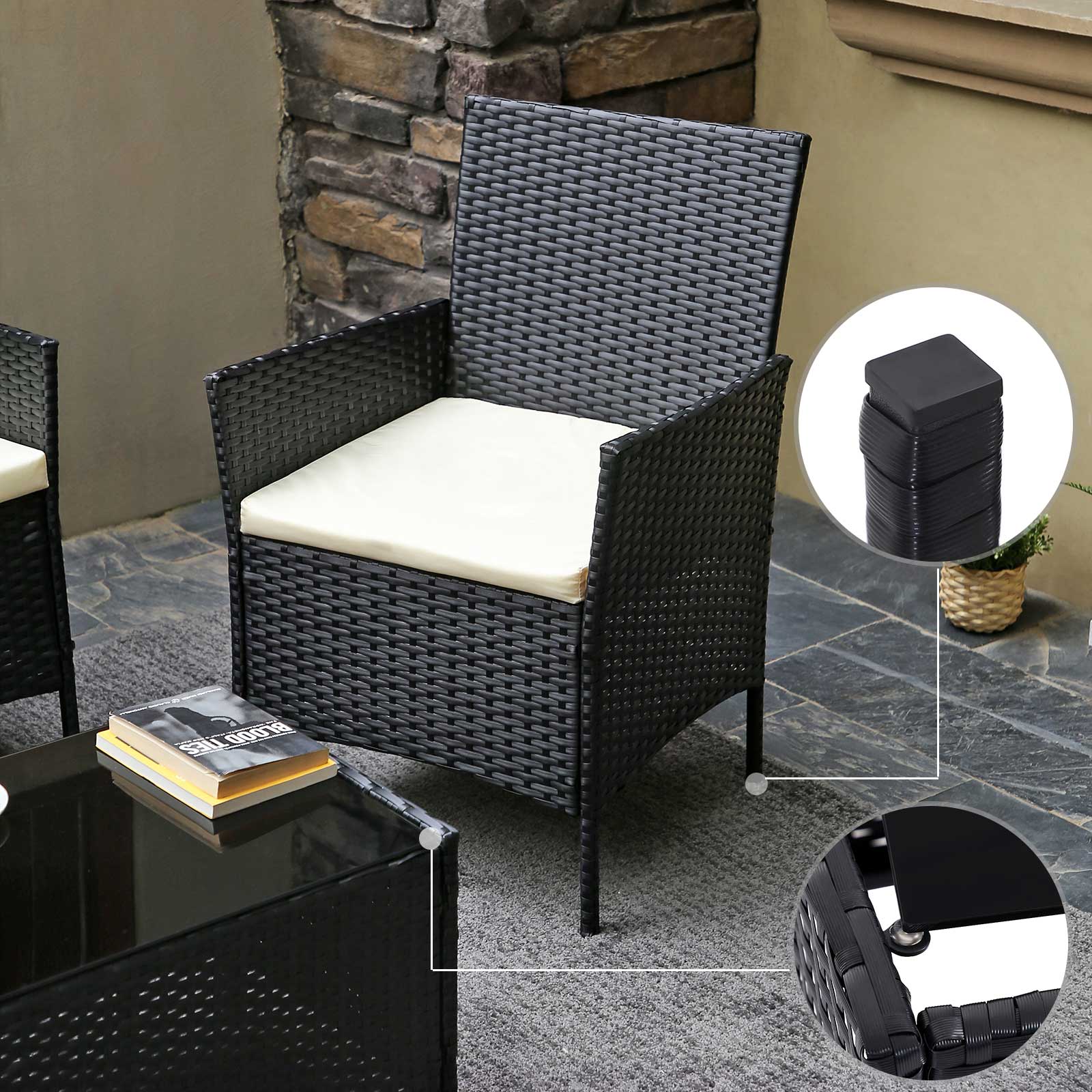 Polyrattan Garden Furniture Set