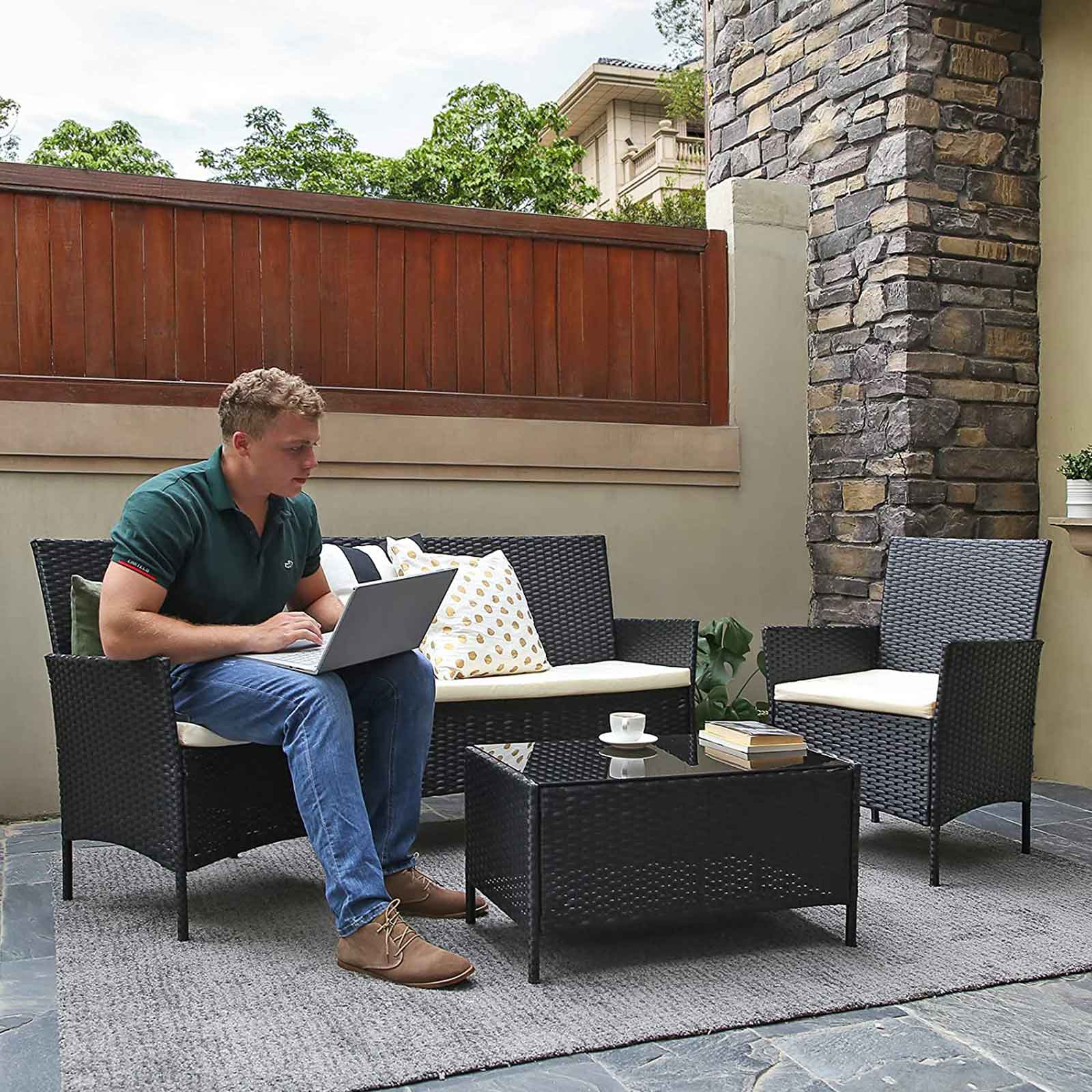 Polyrattan Garden Furniture Set