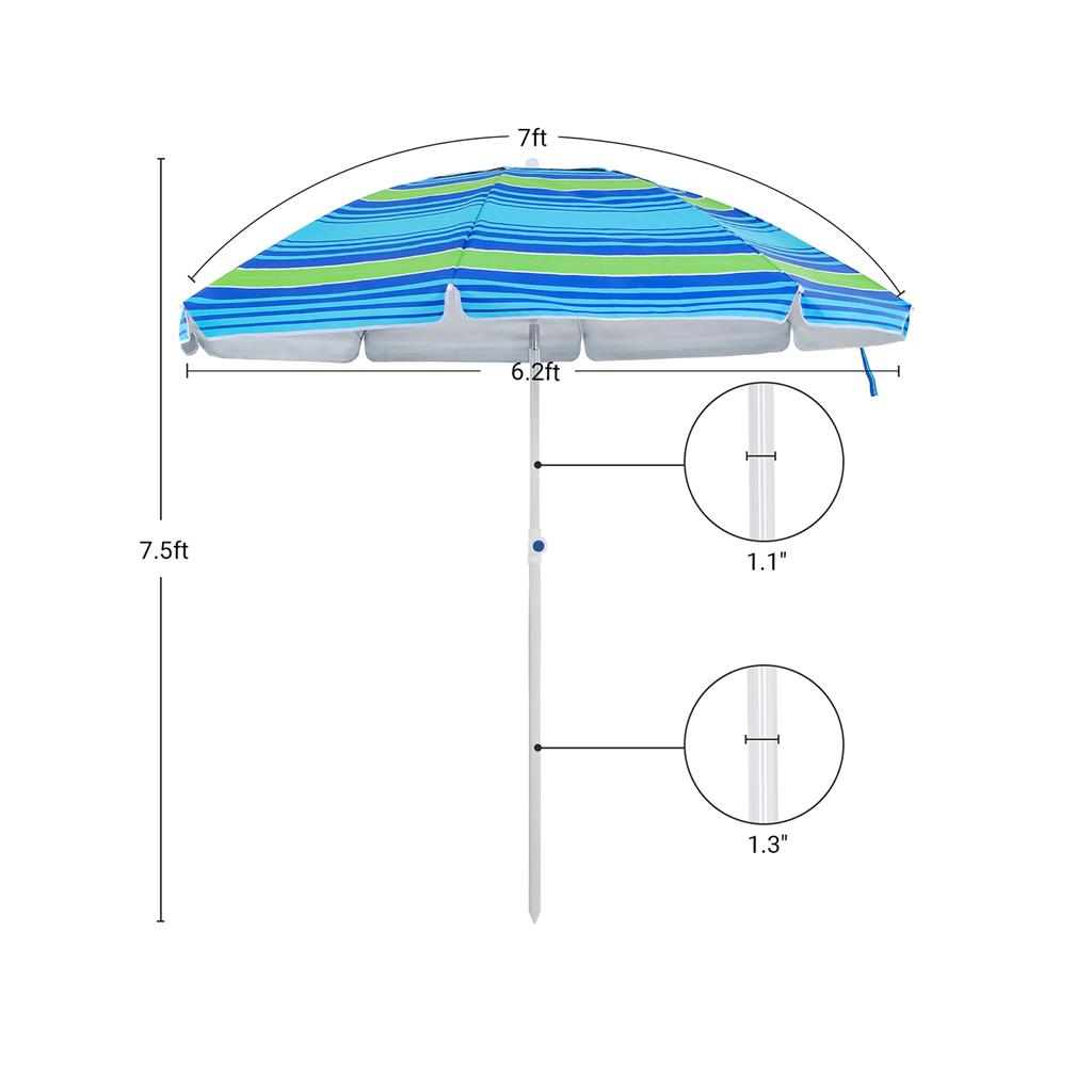 Tilt Function Outdoor Umbrella SONGMICS
