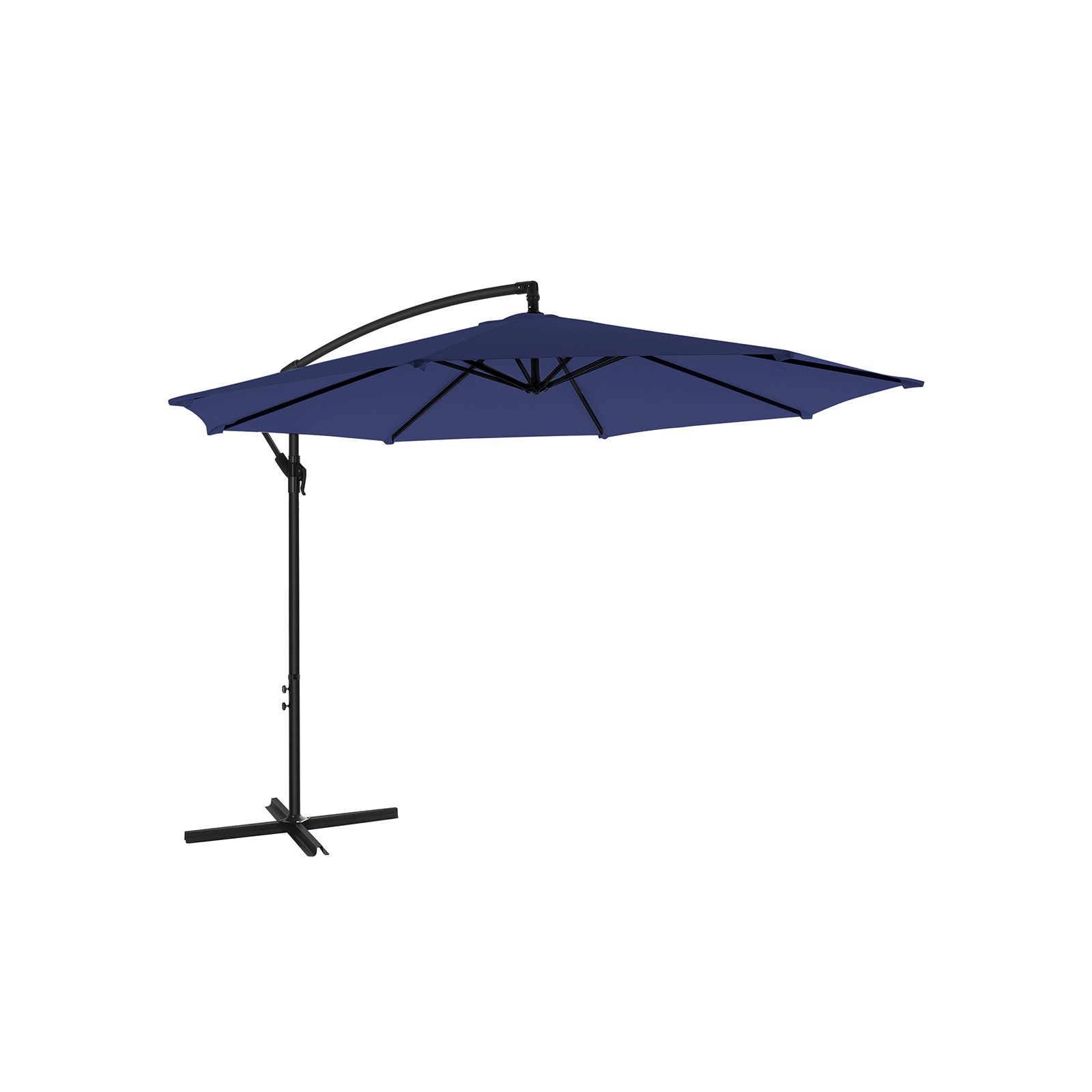 SONGMICS Outdoor Umbrella, 10 ft Cantilever Umbrella, Standing Offset
