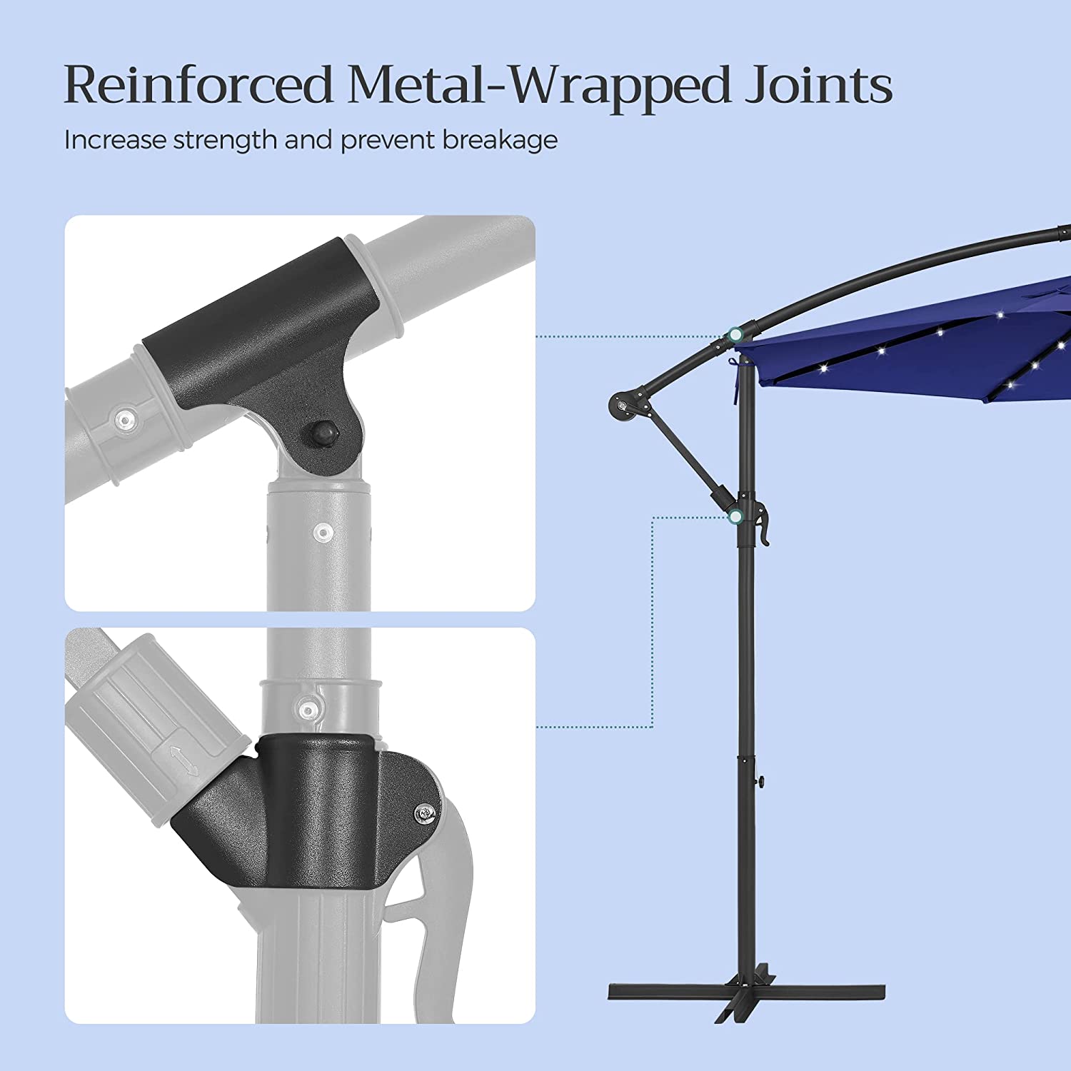 10ft Cantilever Patio Umbrella SONGMICS