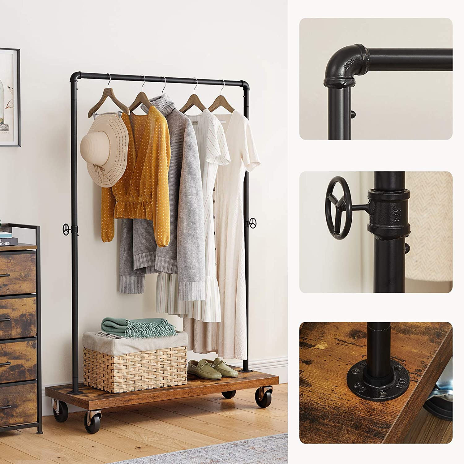 Industrial Pipe Garment Rack for Sale Home Storage & Organizer SONGMICS