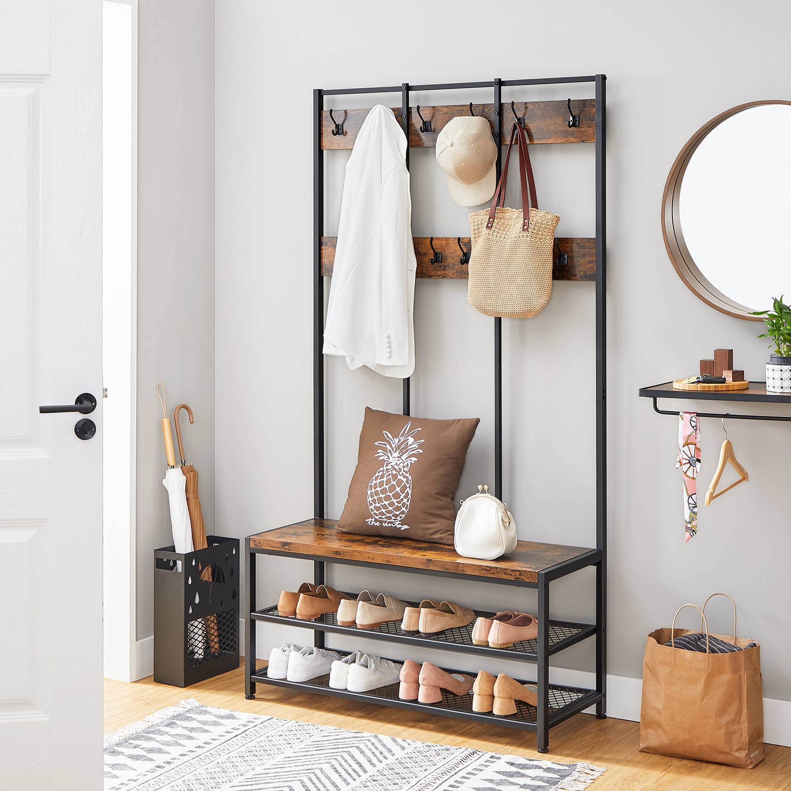 Large Storage Coat Rack for Sale Home Furniture VASAGLE by SONGMICS