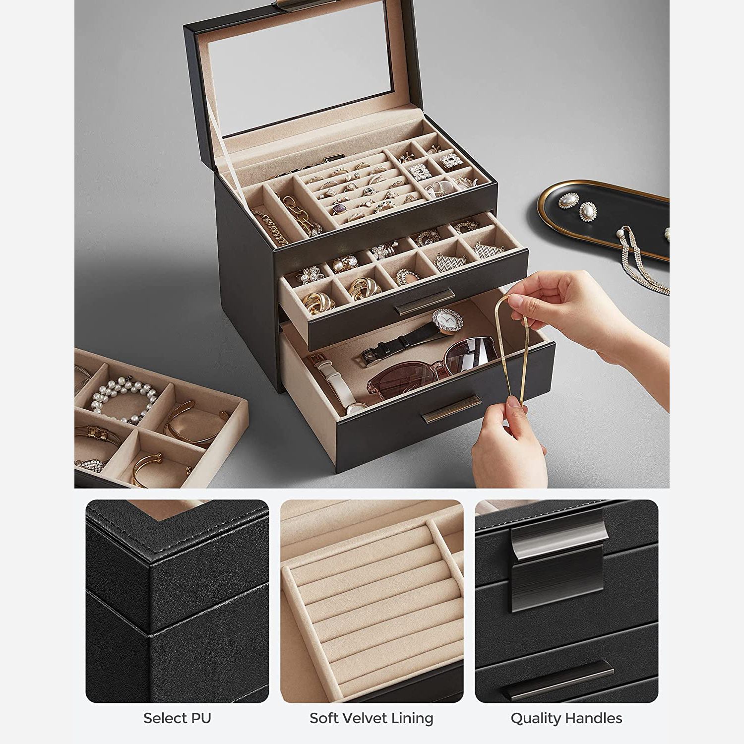 4Layer Jewelry Box SONGMICS