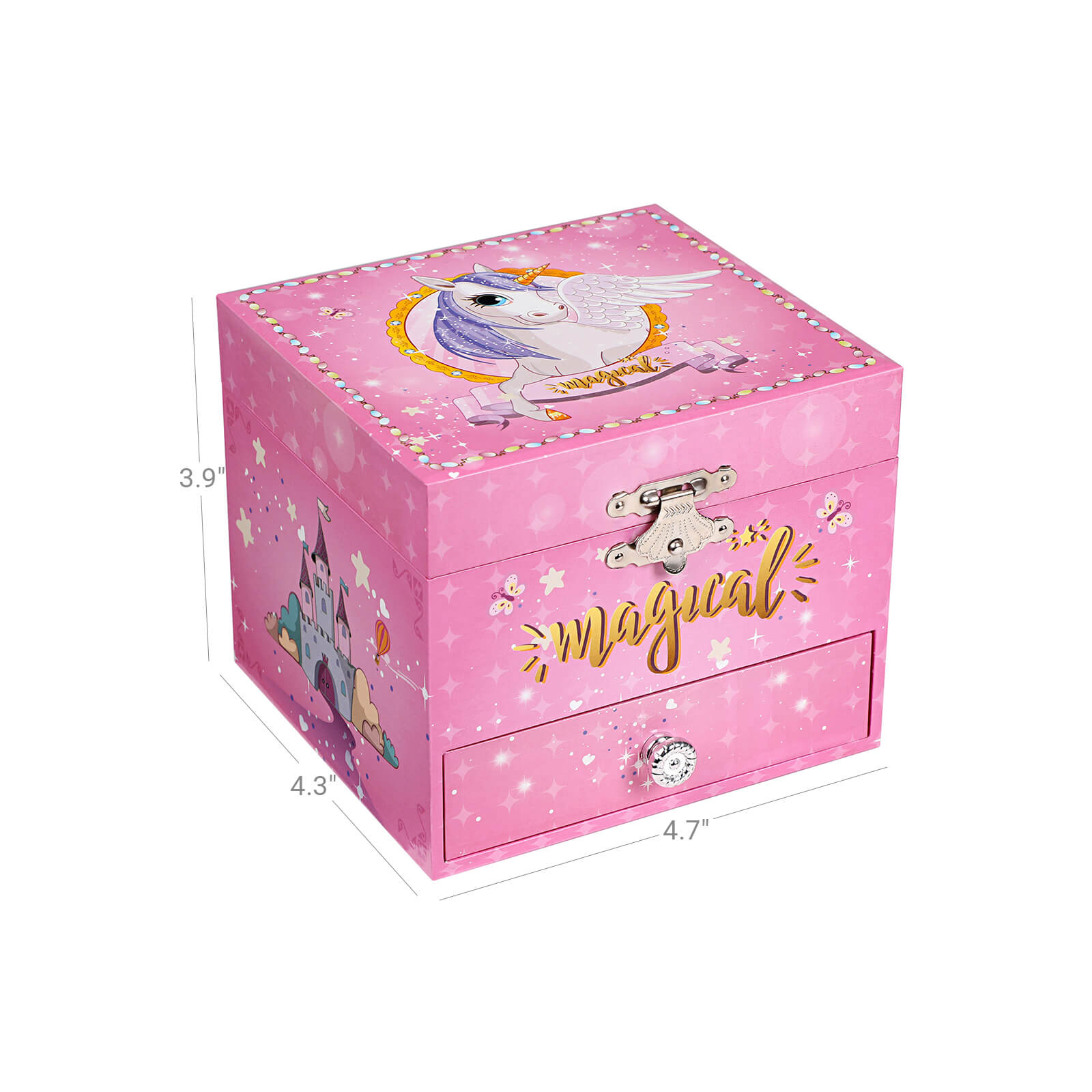 Unicorn Musical Jewelry Box Jewelry Box SONGMICS