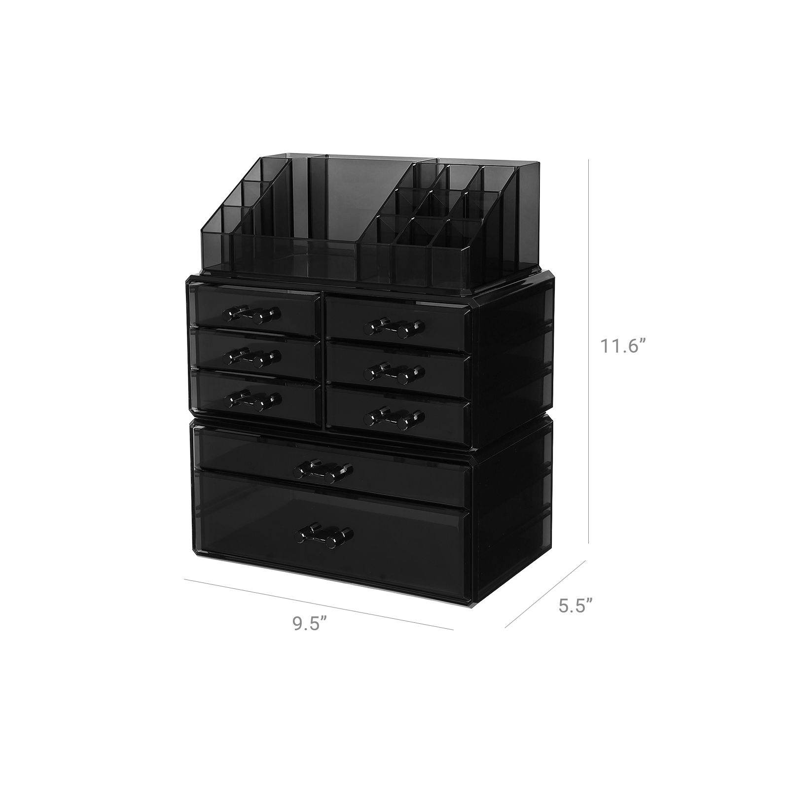 Black Makeup Organizer Makeup Organizer SONGMICS