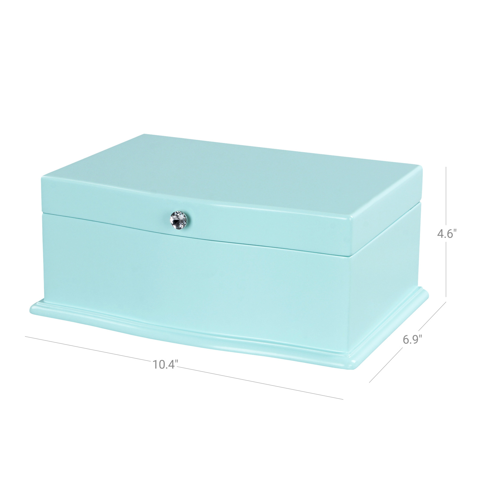 Blue Music Jewelry Box Jewelry Box SONGMICS
