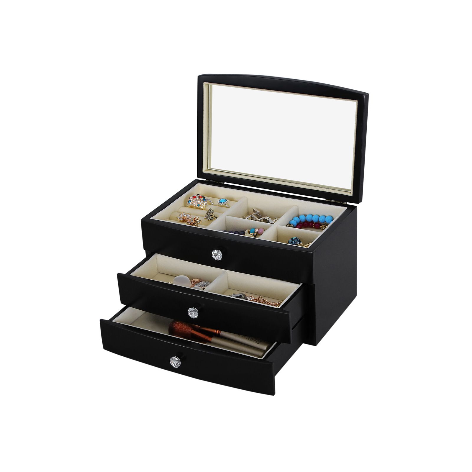 3 Layers Wooden Jewelry Box for Sale | Jewelry Storage & Organizer ...
