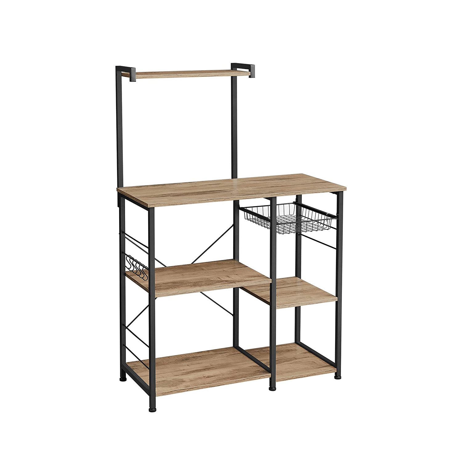 Toasted Oak Baker's Rack VASAGLE
