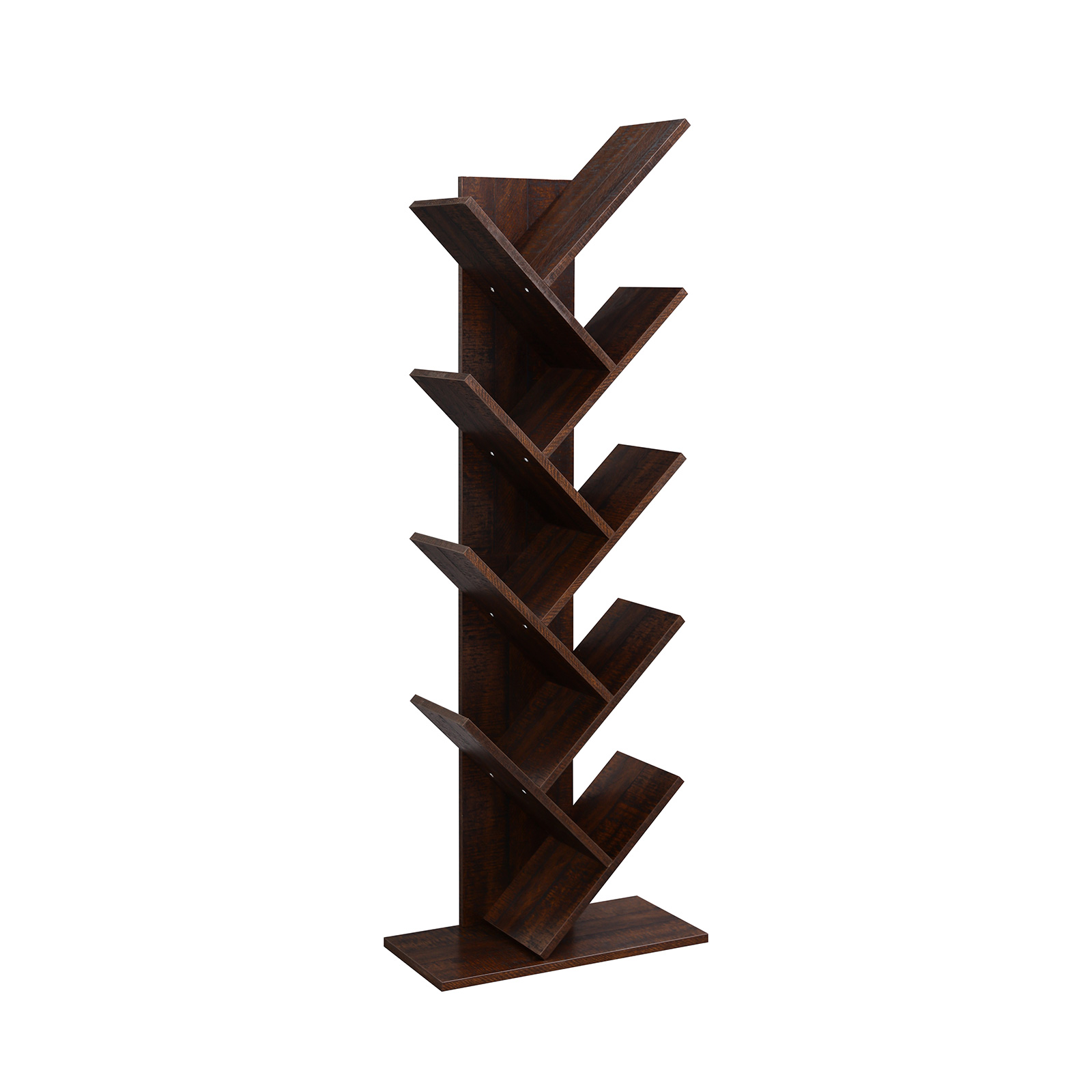 Wooden Tree Bookshelf Bookcase VASAGLE by SONGMICS