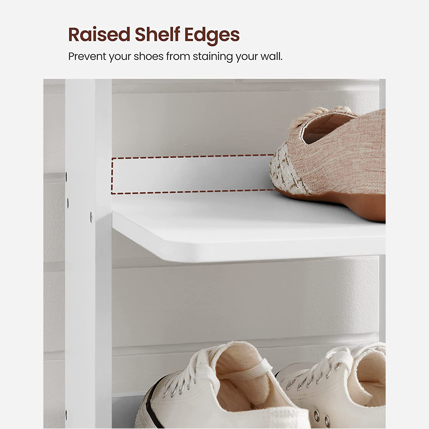 6-Tier Slim Shoe Storage Rack | VASAGLE