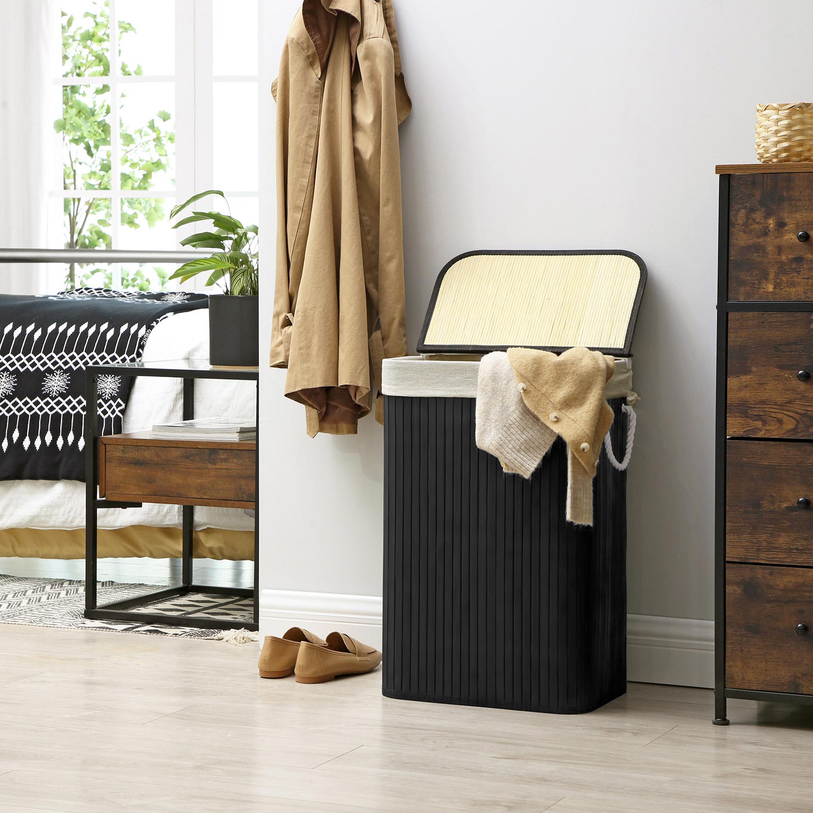 free standing laundry hamper