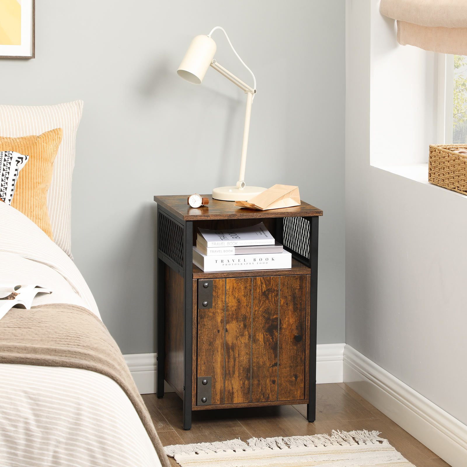 Nightstand With Open Shelf   ULET068B01 3 