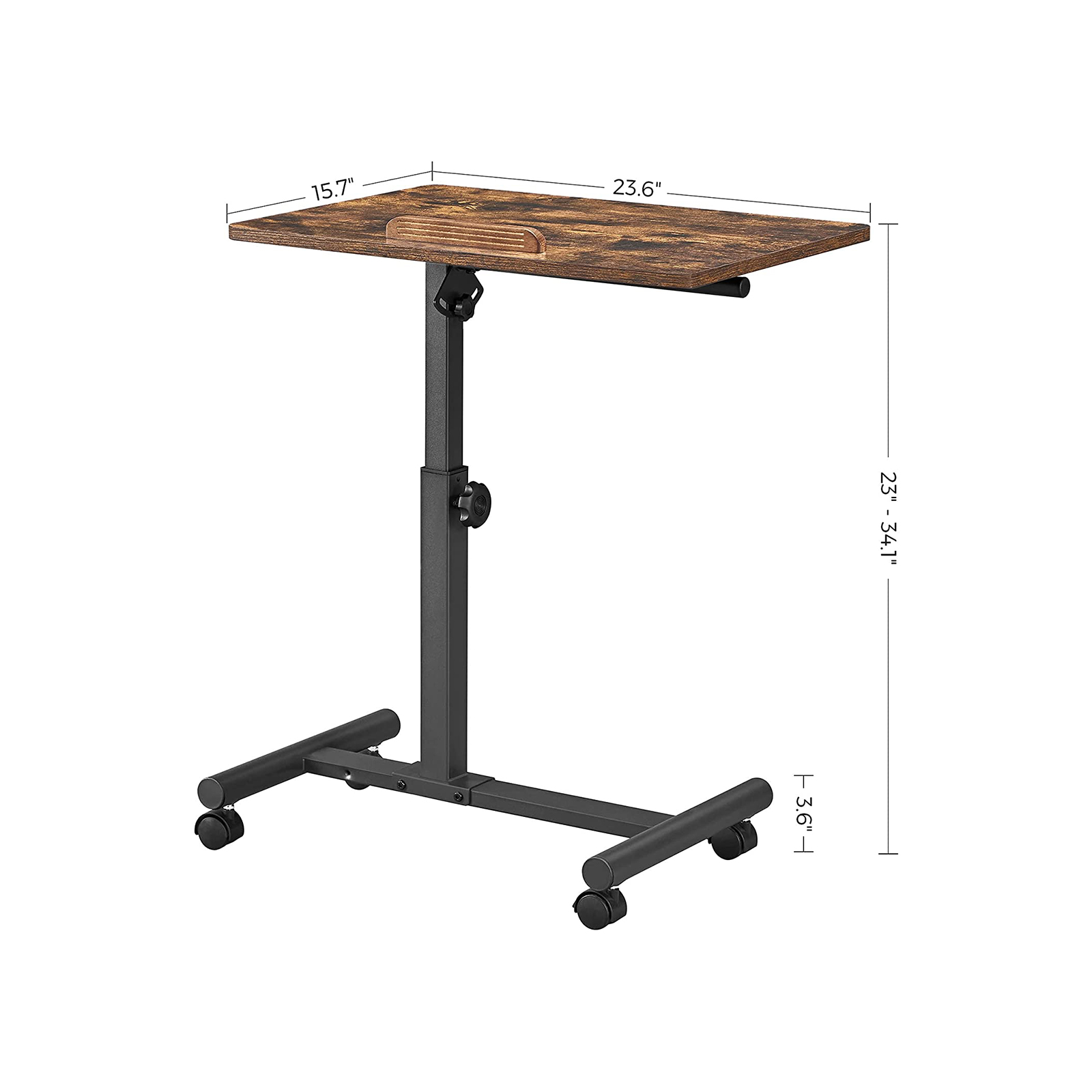 Mobile Laptop Table with Tilting Top | Home Furniture | VASAGLE by SONGMICS